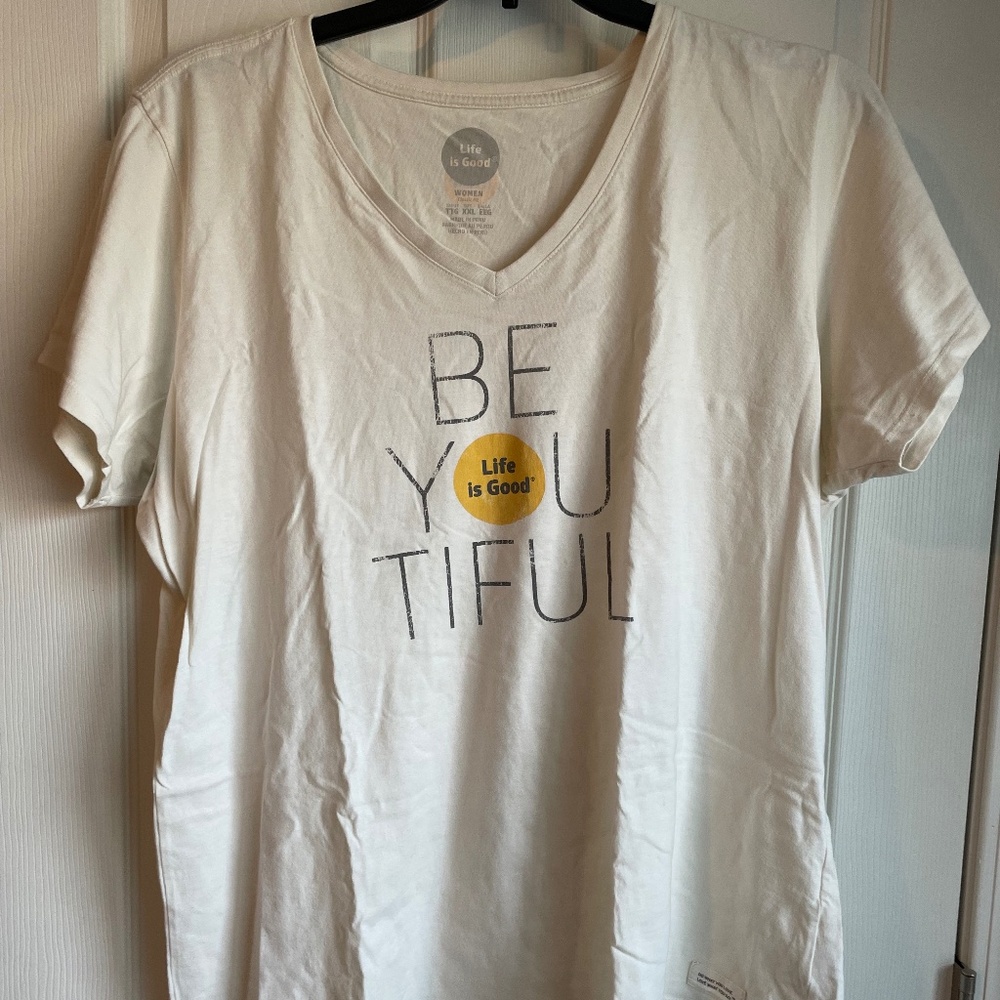 Women's Life is Good short sleeve shirt size XXL